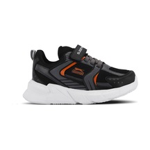 Slazenger  KENDALL Çocuk Cırt Cırtlı Siyah  -  Koyu Gri Günlük Spor  Ayakkabısı