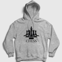 Presmono Unisex Board Chess Satranç Kapüşonlu Sweatshirt