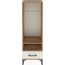 Arges Dolap 2 Raflı Tek Çekmeceli Tek Askılı 44x30x134 Çam-ay... Çam
