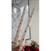 Afrodizyak Kokulu Kalp Desenli Şamdan Mumu Sevgililer Günü Özel