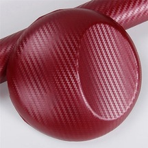 Şarap Kırmızısı-127x20cm-152/127cm Renkli 3d Karbon Fiber Vinil Araç Örtüsü Sac Rulo Film  Sticker    Styl