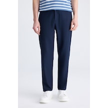 D's Damat Ds Damat Comfort Fit Lacivert Düz Tencel -pamuk Karışımlı Likralı Jogger Pantolon 4hc03ad04321m 101