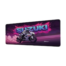 Suzuki Gsx-r Motor Graffiti 40x90 Cm Oyuncu Mousepad Kaymaz Taban Büyük Boy Mousepad