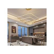 Atlas Eskitme Kasa Modern Led Avize Beyaz Tek Renk Salon, Hol Ve Oturma Odası İçin