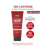 Dökülme&kırılma Karşıtı Saç Kremi Kundal 10x Caffeine Strengthening Treatment Cherry Blossom