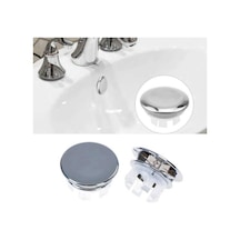2 Adet Full Parlak Krom Mutfak Banyo Lavabo Taşma Halkası Drenaj Kapağı Diğer