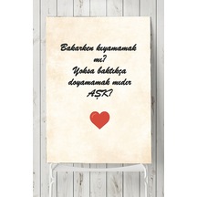 Aşk Nedir Motivasyon Poster