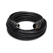 3x2.5mm Ttr Topraklı Siyah Kauçuk Seyyar Uzatma Kablosu 20 Metre