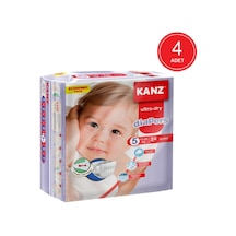 Kanz Ultra-Dry Diapers Bebek Bezi 5 Numara Junior Ekonomik Paket 4 x 24 Adet 4'lü