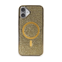 Joko Apple Uyumlu iPhone 16 Plus Kılıf Helen Magsafe Kapak - Gold 0.2M-Çok Renkli