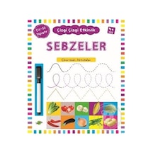 Sebzeler Çiz Sil Yapıştır Çizgi Çizgi Etkinlik +4 Yaş - Kukla Çoc