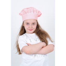 Ayarlanabilir Çocuk Chef Aşçı Şapkası Ayarlanabilir Çocuk Şef Aşçı Şapkası 20 X 25 Pembe