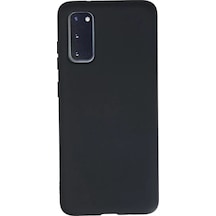 Newface Samsung Galaxy S20 Kılıf Nano İçi Kadife Silikon - Lacivert Siyah
