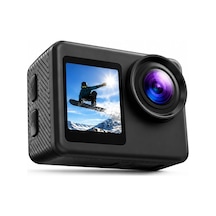 5k Aksiyon Kamerası Wi-fi 50mp Çift Ekran Su Geçirmez Kılıflı Vlog Kamerası Eıs Imx386 Sensörlü Genel