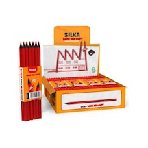 Silka Hb Kurşun Kalem Kırmızı/bordo Gövde - 1 Adet