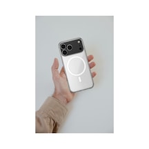 Apple iPhone  Uyumlu  17 Pro Kılıf Magneticsafe Şeffaf Silikon - Şeffaf
