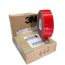 3m 983 Kırmızı Reflektif Bant 15mt Tüvtürk Onaylı Reflektör Şerit
