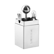 Sones Krizantem Parçalanmış Tofu Bıçak Kalıbı 304 Paslanmaz Çelik Tofu Bıçağı Mutfak Aletleri