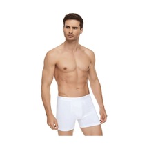 Tutku Erkek Likralı Elastan Boxer Beyaz 001