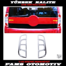 Peugeot Bipper Krom Stop Çerçeve 2 Prç 2008 Üzeri Paslanmaz Çelik