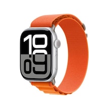 Apple Watch 10 46mm Uyumlu Krd-74 Hasır Kordon - Turuncu