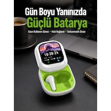 Kayar Kapak Tasarımlı Dokunmatik Ekranlı Kablosuz Bluetooth Kulaklık Renkli