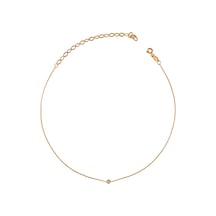 Kuyumcudukkani Zincirli"taşlı Yuvarlak"kolye-37303-r-w Rose Gold