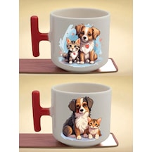 Tatlı Köpek Latte Bardağı - Doğum Günü Hediyesi Kadın, Hediye Fikirleri Beyaz