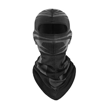 Lemestar Kış Outdoora Uygun, Soğuk Ve Rüzgar Engeli, Kalın Yünlü Bisiklet, Kayak, Moto Kullanıma Uygun Tam Yüz Maskesi Kırmızı - Siyah