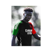 Arsenal 2024/25 Yeni Sezon Bukayo Saka Deplasman Forması Black Çok Renkli