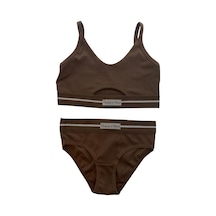 Koza Dora Model Kaşkorse Çizgili Sporcu Takım - 80343 Kahverengi