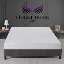 Violethome Sıvı Geçirmez Pamuklu Fitted Alez (Tüm Bedenler) Beyaz