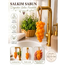 Keyfim Craft El Yapımı Turuncu Üzüm Tanesi Tasarımlı Banyo Ve Dekoratif Sabun Lavanta