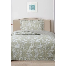 Breeze Sade Çiçekler Tek Kişilik Yatak Örtüsü 180x240 Çok Renkli