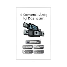 Harvox 9720 Araç Içi Hd Kamera 4 Kameralı Wifi Özellikli 1080p Full Hd Gece Görüşlü G-sensör Dashcam