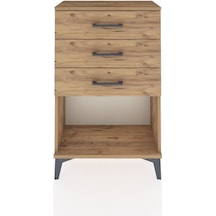 Arges Komodin 3 Çekmeceli 60x30x96 Çam-çam Atlas Çam