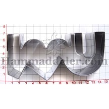 I Love You Kurabiye Kalıbı Diğer