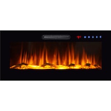 Tektes Plazma Elektrikli Şömine 8 Renkli 101 CM Alev Sesli Bluetoothlu