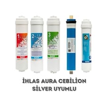 Sulook Aura Cebilon Silver Su Arıtma Cihazı Uyumlu 5li Filtre Set