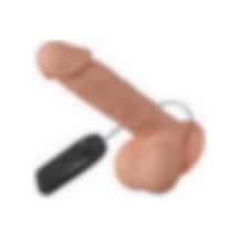 Morgece 21,8 Cm Titreşimli Realistik Vantuzlu Kalın Dildo