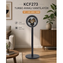 K2 Kcf273 Turbo Ayaklı Vantilatör 50w 10