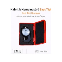 Senbang Kalınlık Komparatörü Saat Tipi Cep Tipi Kumpas 0.1 Mm Hassasiyet 0 10 Mm Ölçüm