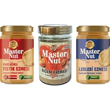 Master Nut Fıstık Ezm - Leblebi Ezm. Ve Badem Kreması 3 Lü Karma Paket