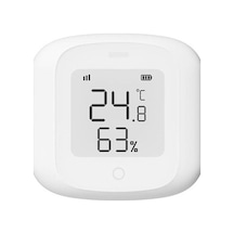Xindoker Tuya Akıllı Sıcaklık Nem Sensörü, Wifi/kablosuz Lcd Ekranlı, Otomatik Senaryo Tutanak, Uzaktan İzleme, Hassas Ölçüm