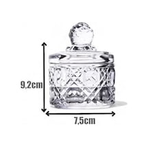 Lüx Mini Cam Şekerlik & Cam Lokumluk, Kesme Cam Lüx Şekerlik 7.5cm 9.2cm - 06643 12v