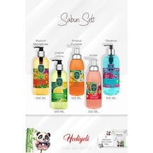 Sabun Paket 500 Ml Bodrum Mandalinası, Okyanus, Çeşme Limonu, Antalya Portakalı, Ve Rosie