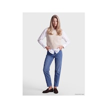 LC Waikiki Alıta Cıty Farkıyla Lcw Jeans İndigo Denim Düz Straight & Düz Yüksek Düz Paça Kadın Jean Pantolo İndigo - 939981864 İndigo