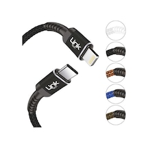 Linktech K424 Type-C/Lightning Data/Şarj Kablosu Pd 20W 3A 1Mt