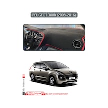 Peugeot 3008 2008-2016 Torpido Koruma Halısı Gri Kenar