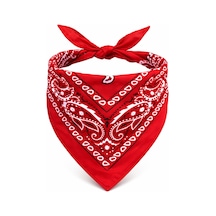 Zvnm Kırmızı Kovboy Fuları Çocuk Bandana Zcv12